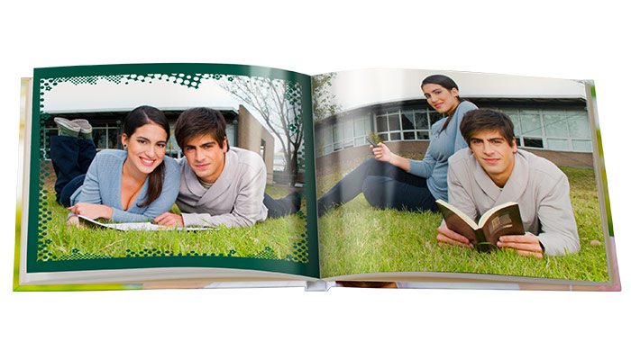 fotolivro capa dura extra brilho aberto e fechado Extra brilho