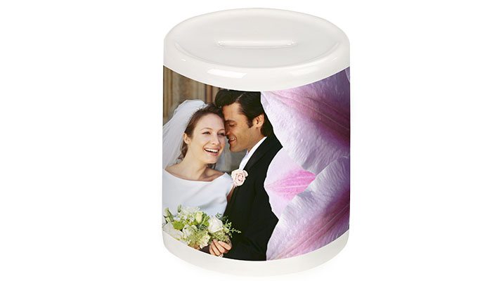 foto detalhe cofrinho cerâmica personalizado com foto